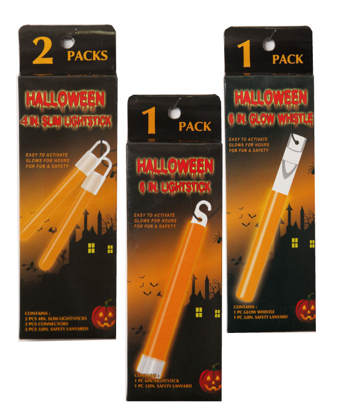 lot 3 Glow Halloween sticks